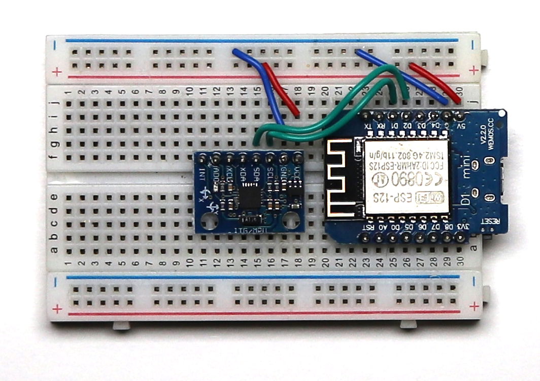 Wiring for 3-axis Gyro with Wemos D1