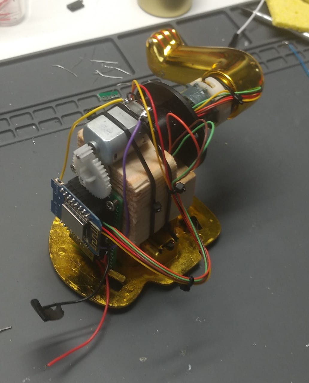 Mounted control board.